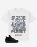 G West Save Earth Oversized T-Shirt Mens