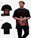 G West Skeletons & Secrets in the Flames Oversized T-Shirt Mens