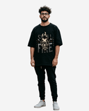 G West Skull Fire Oversized T-Shirt Mens