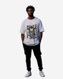 G West Skull Fire Oversized T-Shirt Mens
