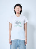 Saint Laurent Women Logo Motif T-Shirt