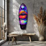Colorful Lips V18 Glass Wall Art