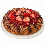 Andy Anand Sugar-Free Strawberry Chocolate Croissant Cake, 2.5 lb – Keto & Diabetic-Friendly, Flaky Laminated Pastry, Birthday Gift Box