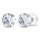 3.00 CTW AGI-Certified Lab-Grown Diamond Stud Earrings in solid 14K Gold – G Color, VS Clarity