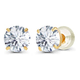 3.00 CTW AGI-Certified Lab-Grown Diamond Stud Earrings in solid 14K Gold – G Color, VS Clarity