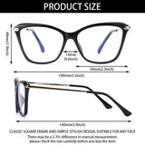 Stylish Eyeglasses Glasses Clear Lens  Blue Light Blocking Glasses Women Men Fashion Cat Eye Glasses Computer Gaming Eyeglasses Eye Protection Eyewear