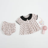 Summer Baby Girl Polka Dot | Top and Pants Set - # BAAA51210057