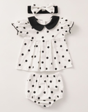 Summer Baby Girl Polka Dot | Top and Pants Set - # BAAA51210057