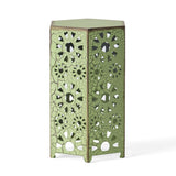 Galore 14" Side Table with Sunburst Cut Out Design