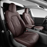 TESERY Nappa Leather Seat Covers for Model 3 Highland & Model Y Juniper