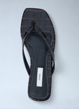 Toteme Women Croco-Embossed Flip Flops