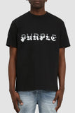 PURPLE TShirt Gothic Logo