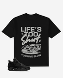 G West Typography Car Oversized  T-Shirt Mens