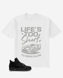 G West Typography Car Oversized  T-Shirt Mens