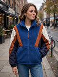 UGG Women's Kieren UGGfluff/Nylon Jacket in Night Sky/Hardwood, Size M