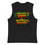 Hustle Hard, Stay Humble Graphic Muscle Tank