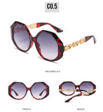 Women Large Hexagon Inspired Sunglasses Fashionable Big Frame & Polygonal Ladies Sunglasses Classic Retro Shape Street Shooting Sunglasses For Men And Women Sunglasses