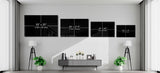 Elegant Swirls in Gold and Green Glass Wall Art