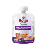 Holle Organic Blueberries, Apple & Banana Yogurt Pouches
