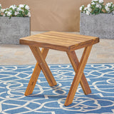 Acacia Wood Side Table