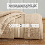 100% Cotton Premium Bath Towel Set - Chiara Collection