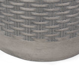Outdoor Lightweight Round Concrete End Table