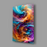 Color Dance Glass Wall Art