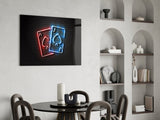 Ace and Sinister Clown Glass Wall Art